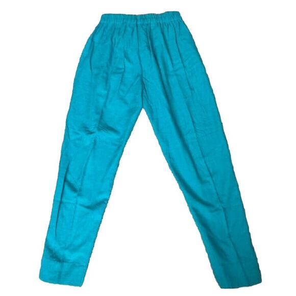 Mid Length Teal Kurta Shalwar Linen Stitched Traditional Women Dress Pant Large - Picture 10 of 16